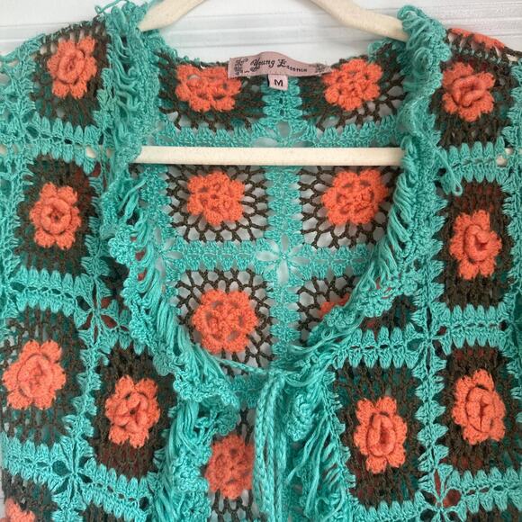 Beach Cover up/Cardigan Granny Squares xs/sm - Picture 2 of 4